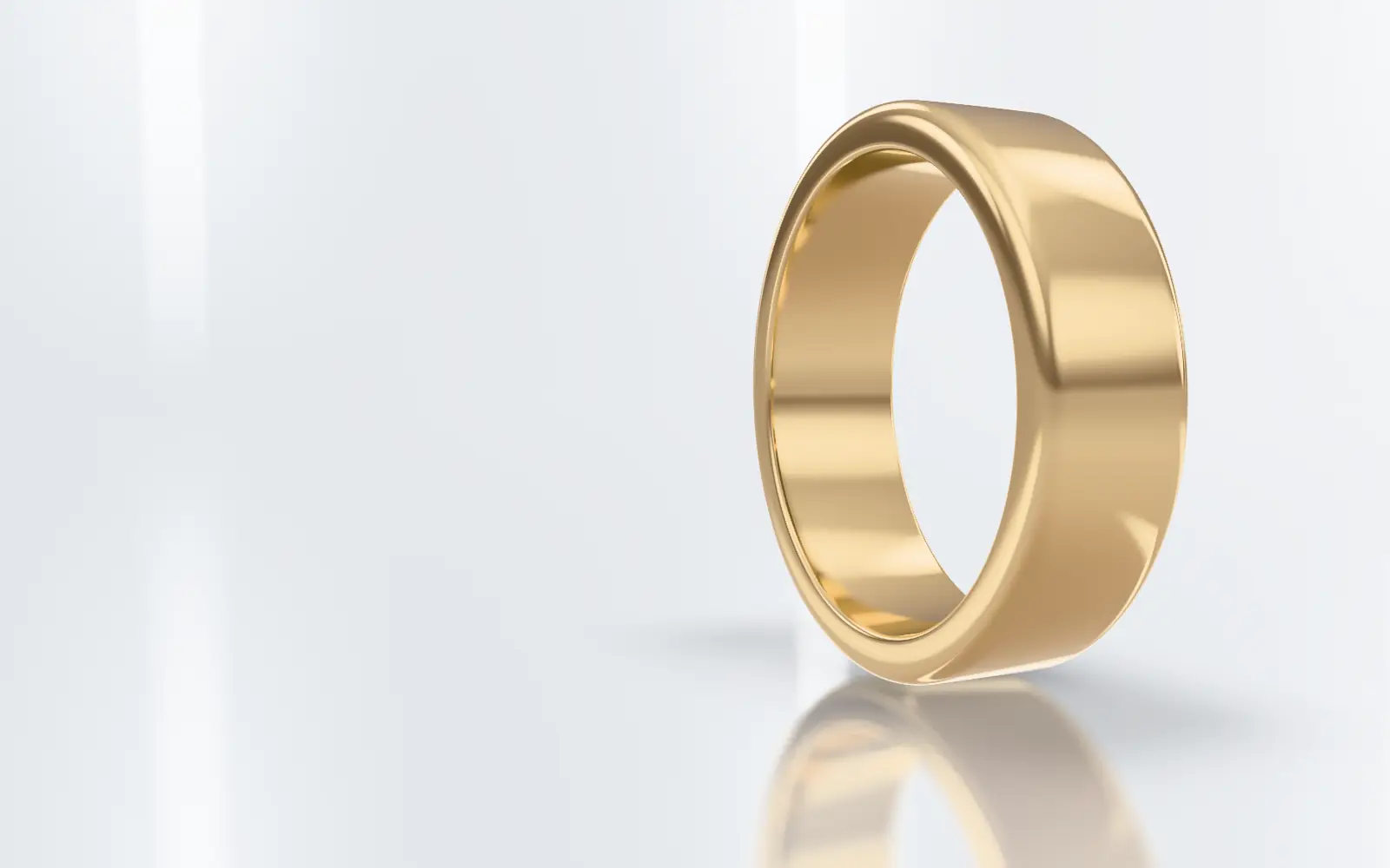 Derselbe Ring mit breiterem, flacherem Profil